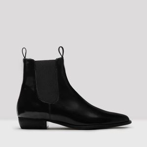 Miista Celina Black Florentique Leather Boots